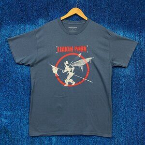 Linkin Park Blue Hybrid Theory Rock T-Shirt Size Large